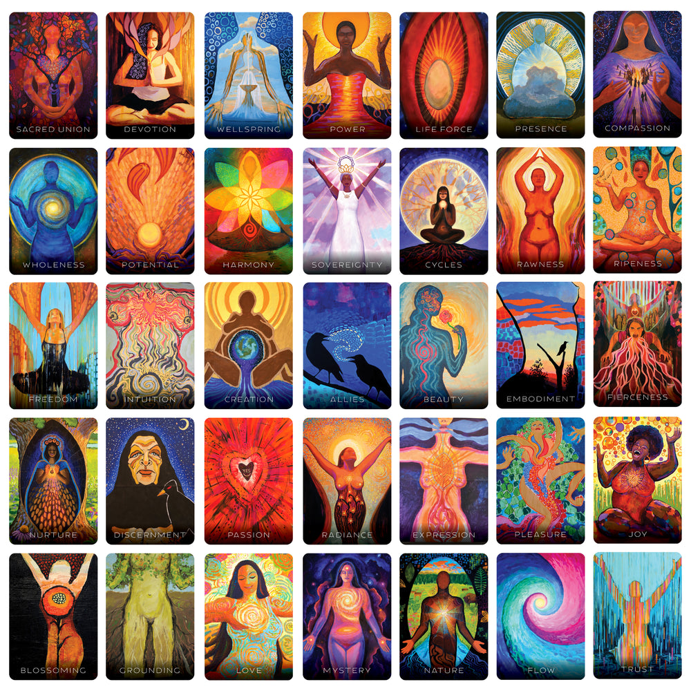 Wisdom of the Divine Feminine: Oracle for heart-centered embodiment and wholeness