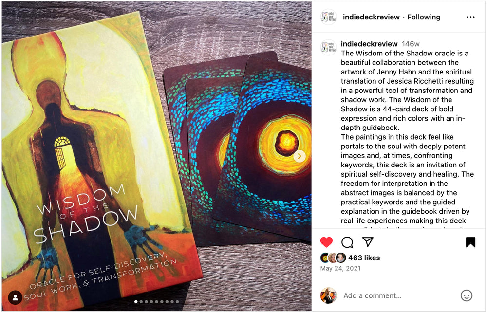 Wisdom of the Shadow Oracle is a "Powerful tool of transformation and shadow work".